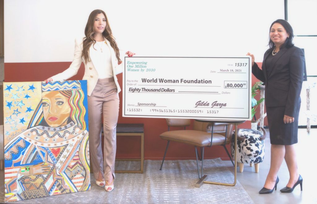 Celebrity Artist Gilda Garza and Woman Foundation Join Forces to Empower One Million Women By 2030